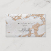 パールアイボリーシルバーベージュグレーマーブルグラムビップ 名刺 (裏面)
