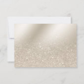 パールアイボリー グリッター オンブレ メタリック フォイル サンクス サンキューカード (裏面)