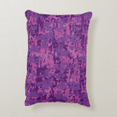 パールアリ〔占星術の〕十二宮図サインオンピンクデジタル迷彩柄デコール アクセントクッション (裏面(縦))