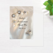 パールアンドダイアモンドサンキューキンセニェラメッセージカード (デスク)