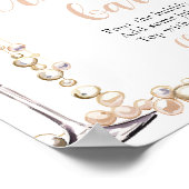 パールアンドプロセッコシャンパンプロセッコバーサイン ポスター (角)