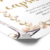 パールアンドプロセッコタイムカプセルブライダルシャワー ポスター (角)