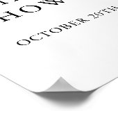 パールアンドプロセッコブライダルシャワーウェルカムサイン ポスター (角)