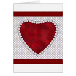 パールアンドレッドベルベットハートバレンタイン