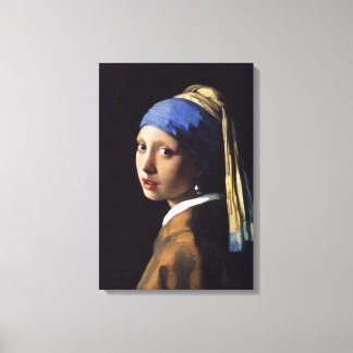 パールイヤリングを持つ女の子 – Johannes Vermeer キャンバスプリント