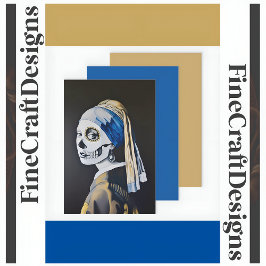 パールイヤリングスカルバーメアパロディデクページL 134 ラッピングペーパーシート