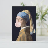 パールイヤリング付きバブルガムディーバ サンキューカード (スタンド正面)