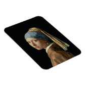 パールイヤリング付き女の子， c.1665-6 (キャンバス上の油) マグネット (右側)