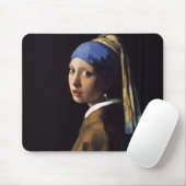 パールイヤリング絵画の女の子Vermeer マウスパッド (マウス)