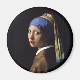 パールイヤリング絵画の女の子Vermeer マグネット