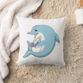 パールイルカ クッション (ブランケット)