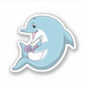 パールイルカ シール (正面)