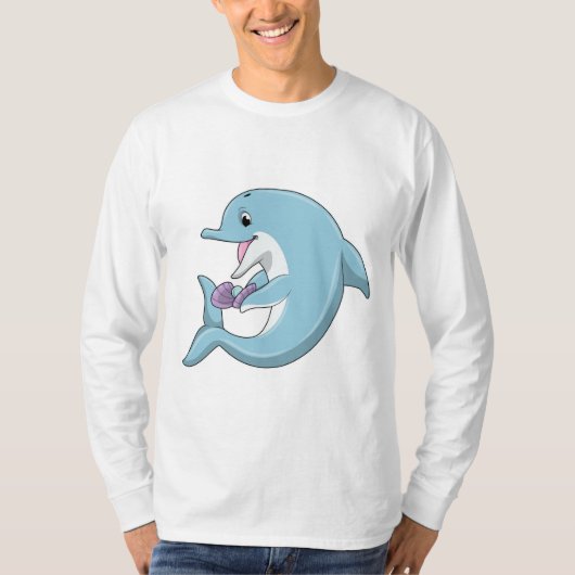 パールイルカ Tシャツ (正面)