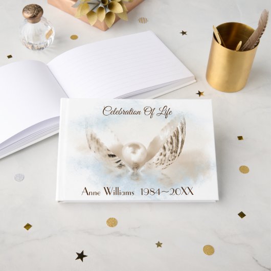 パールインシーシェルメモリアルサービスゲストブック ゲストブック (正面見開き)