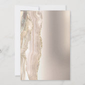 パールエレガントグリッタース結婚クリプト 招待状 (裏面)