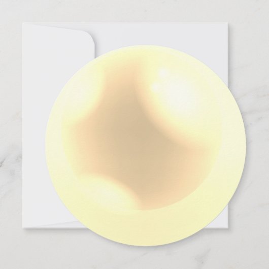 パールエレガントシンプル結婚式招待状 セーブザデート (裏面)