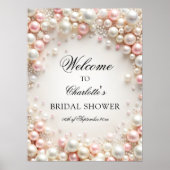 パールエレガントズブライダルシャワーへようこそ ポスター (正面)
