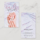 パールエレガントネイリストチック 名刺 (正面/裏面)