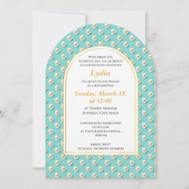 パールエレガントバルミツワー招待状 招待状