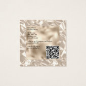 パールエレガントフォイル・ビジネス・カード (裏面)