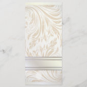 パールエレガントホワイトウェディングレセプションディナーメニュー メニュー (裏面)