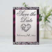 パールエレガント、紫のリボンと輝き セーブザデート (スタンド正面)