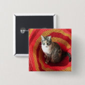 パールキャットオンアフガン 缶バッジ (正面&裏面)