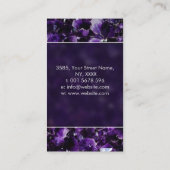 パールクリスタルクラスターアメジスト 名刺 (裏面)