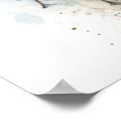 パールクレセントバタフライアートプリントポスター ポスター (角)