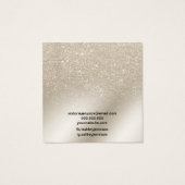 パールグリッターアイボリーネックレススタッドイヤリング表示 (裏面)