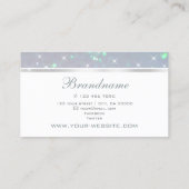 パールグリッター光きらめく星ライトブルー 名刺 (裏面)