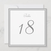 パールグレイのウェディングテーブルナンバーカード 招待状 (裏面)