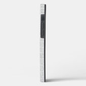 パールグレークロコフェイクダイルレザー Case-Mate iPhoneケース (裏面 / 左)