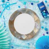 パールケイピス織りの母 ペーパープレート (パーティー)