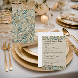 パールコーストエレガンスからのRSVPカード 出欠カード