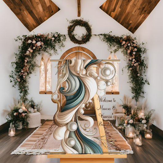 パールコーストエレガンスアクリル結婚のウェルカムサイン アクリルサイン