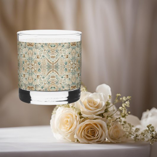 パールコーストエレガンスシェルプリントロックスグラス ウイスキーグラス