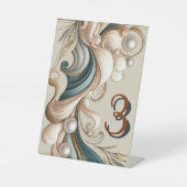 パールコーストエレガンステーブル番号記号 台座サイン (正面)