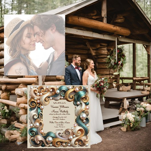 パールコーストエレガンスフォーマルスクエア結婚ズインビタット シーズンカード