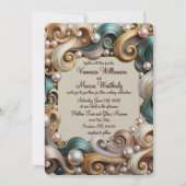 パールコーストエレガンスフォーマル結婚式招待状 招待状 (正面)