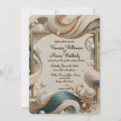 パールコーストエレガンスミニマル結婚式招待状 招待状 (正面)