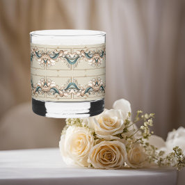 パールコーストエレガンス印刷ロックスグラス ウイスキーグラス