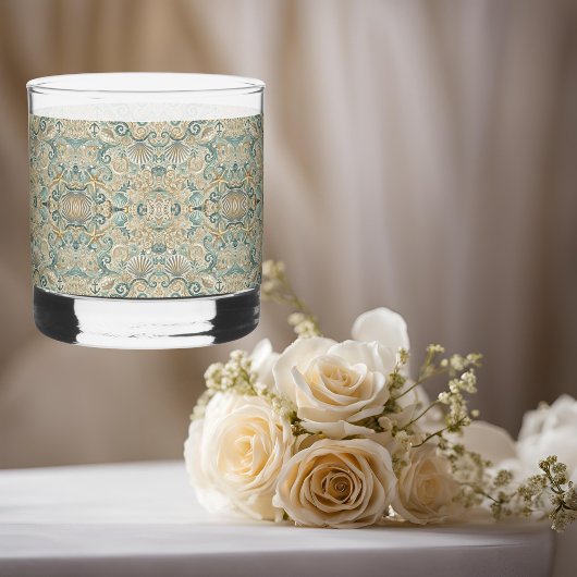 パールコーストエレガンス航海のプリントロックスグラッセ ウイスキーグラス