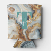 パールゴールデンエレガントアゲートモノグラカスタムム 缶クーラー (裏面)