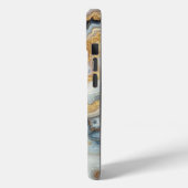 パールゴールデンエレガントアゲートモノグラカスタムム Case-Mate iPhoneケース (裏面 / 左)