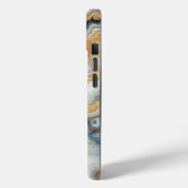 パールゴールデンエレガントアゲートモノグラカスタムム Case-Mate iPhoneケース (裏面 / 左)