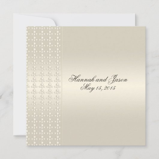 パールサテエレガントン招待状 招待状 (正面)