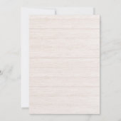 パールサンフラワーブーツ婚約パーティ招待状 招待状 (裏面)