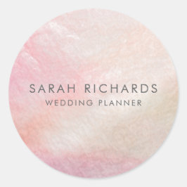 パールシェルかわいらしのコーラルピンクのお母さん ラウンドシール