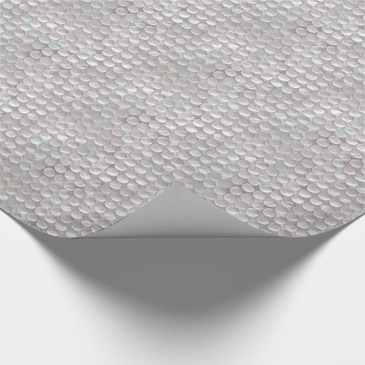 パールシークインのピンク色の母親 ラッピングペーパー (角)